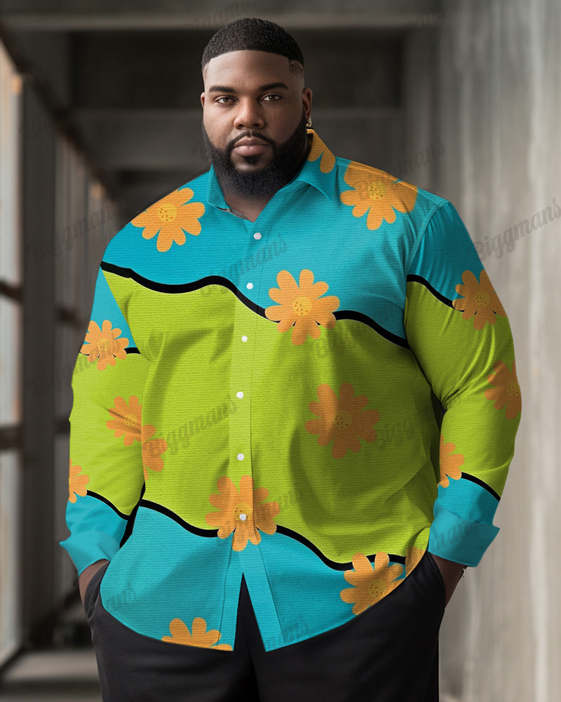 Big & Tall Graphic Floral Jeans for big men