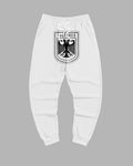 Big & Tall White Graphic Sweatpants for big men