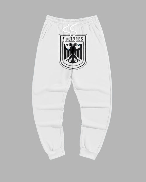 Big & Tall White Graphic Sweatpants for big men