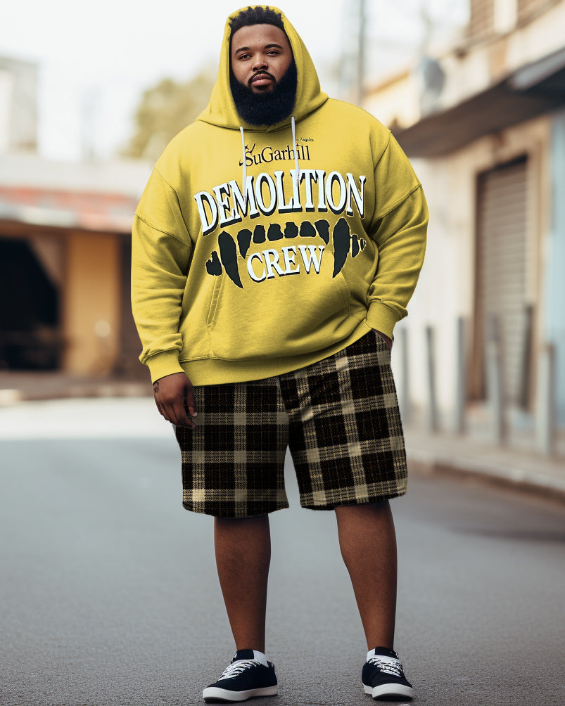 Big & Tall Graffiti Streetwear Hoodie for big men view 1