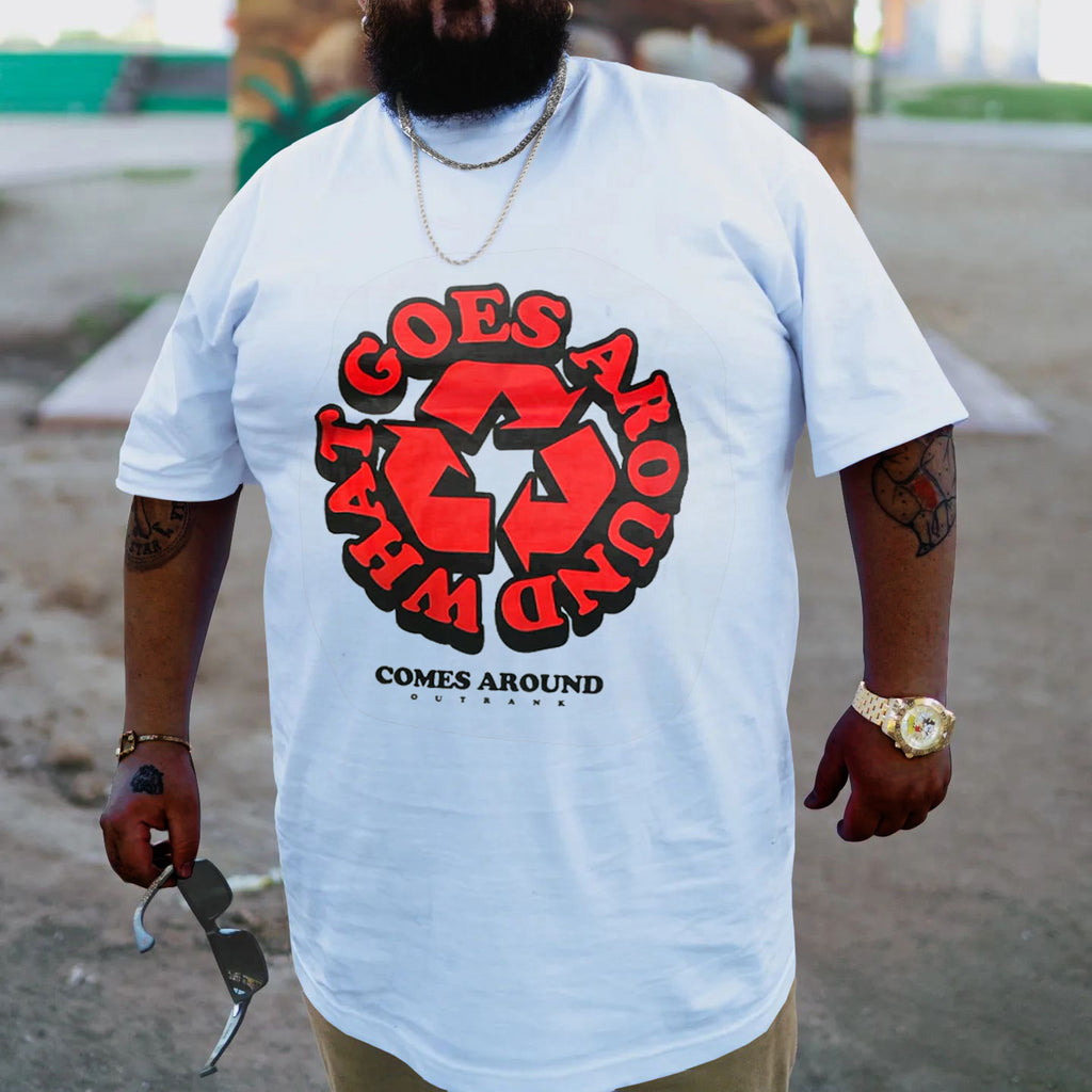 Big & Tall White T-Shirt for big men view 1
