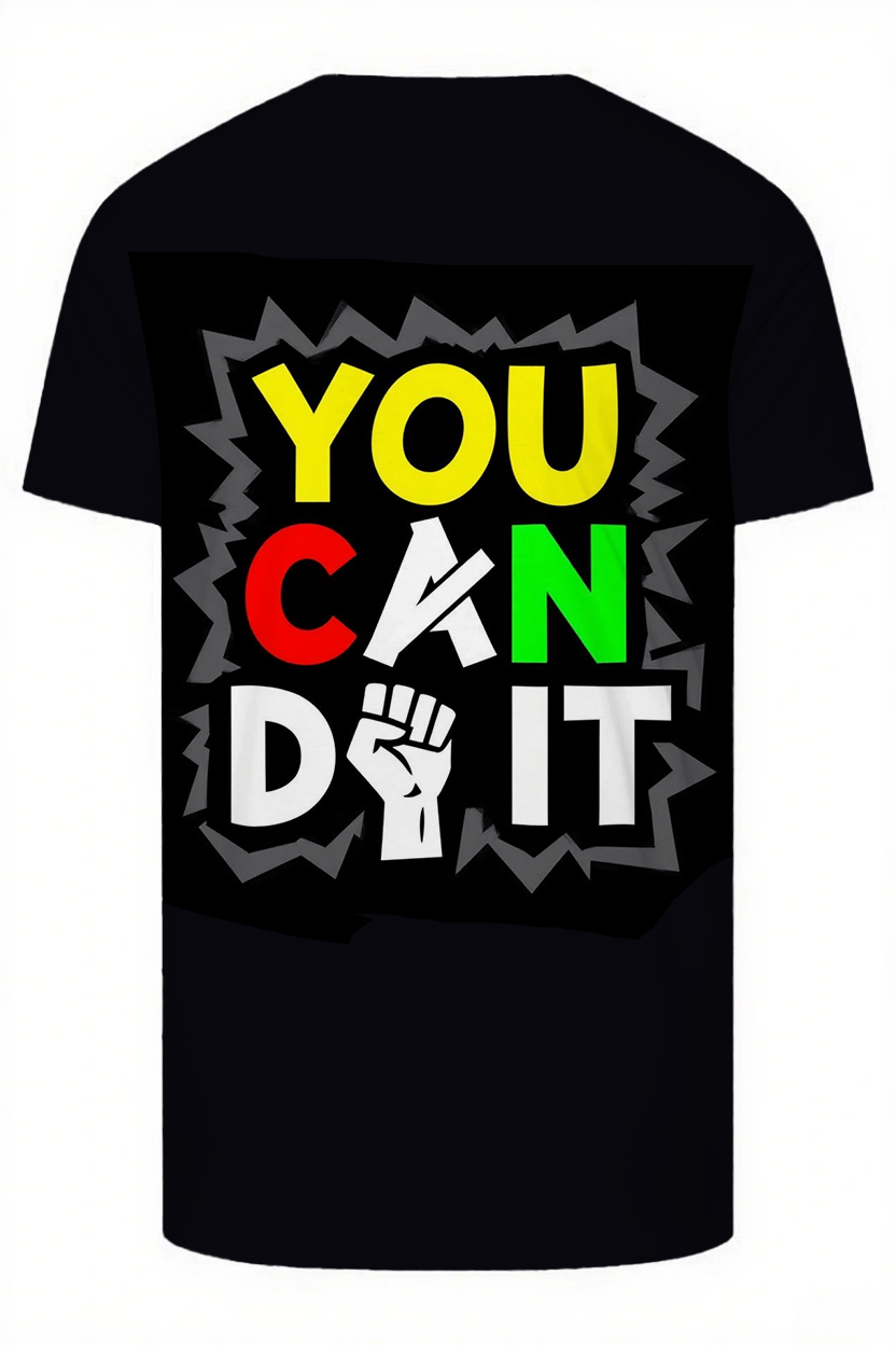 Big & Tall Graphic Streetwear Two-piece Set for big men view 5