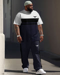 Big & Tall Colorblock Jeans for big men view 1