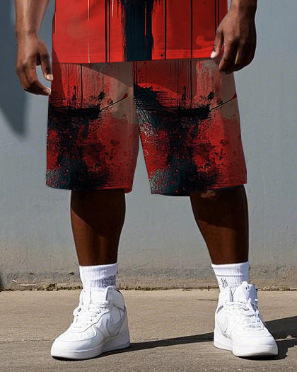 Big & Tall Skull Two-piece Set for big men view 3