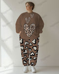 Big & Tall Graphic Hoodie Sweatpants Set for big men view 1