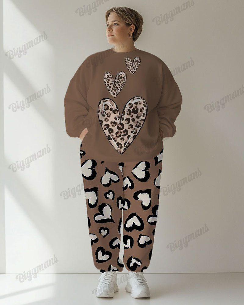 Big & Tall Graphic Hoodie Sweatpants Set for big men view 1