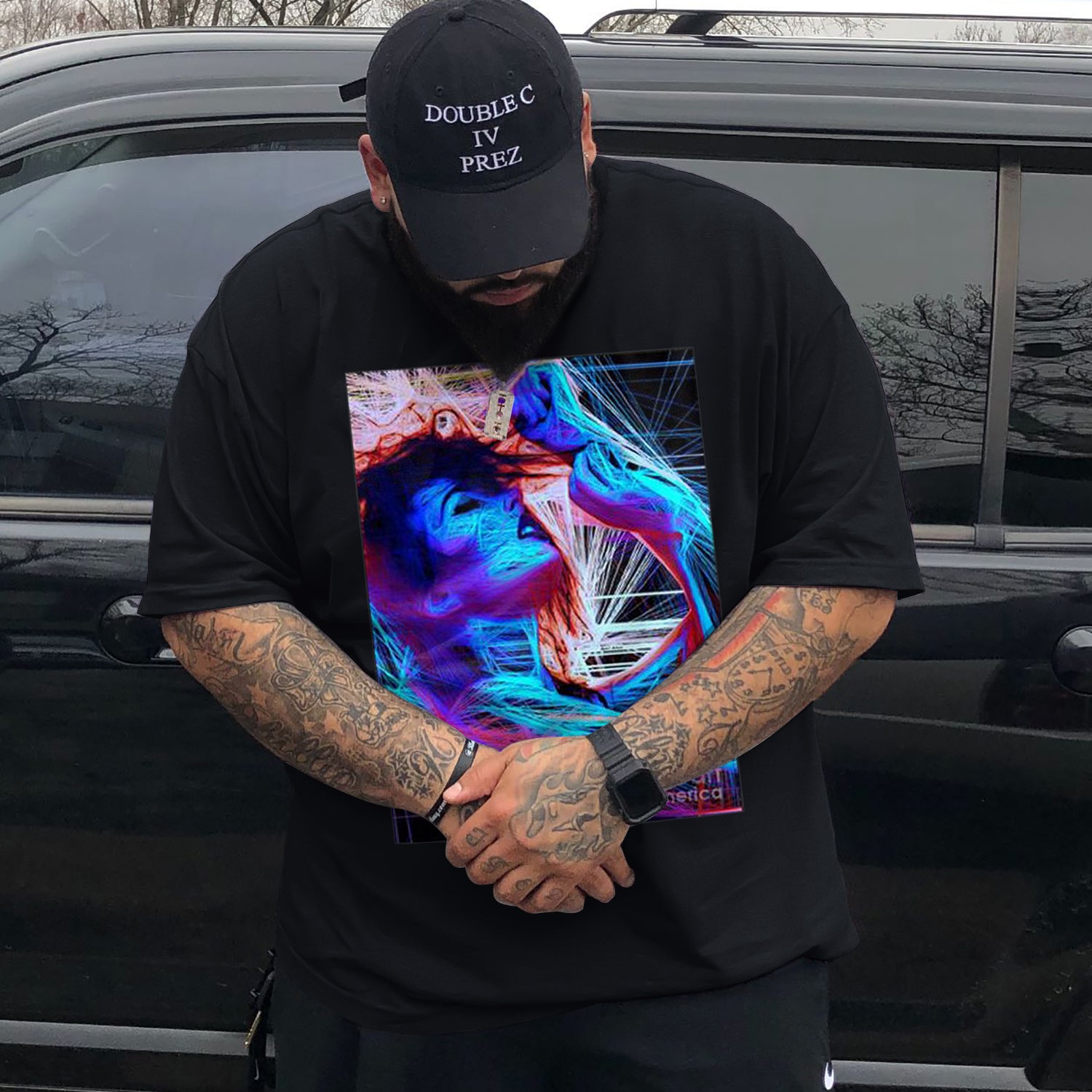 Big & Tall Streetwear T-Shirt for big men view 2