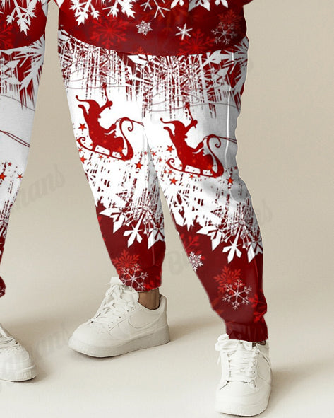 Big & Tall Graphic Hoodie Sweatpants Set for big men view 4