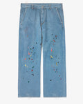 Big & Tall Denim Graphic Splash Ink Jeans for big men view 1