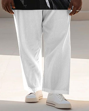 Big & Tall Geometric Graphic Business Casual Jeans for big men view 3