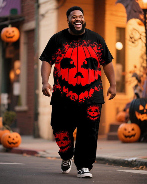 Big & Tall Graphic T-Shirt Pants Set for big men view 1