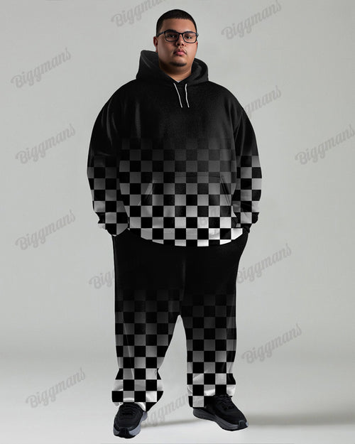 Big & Tall Gradient Graphic Hoodie for big men view 1