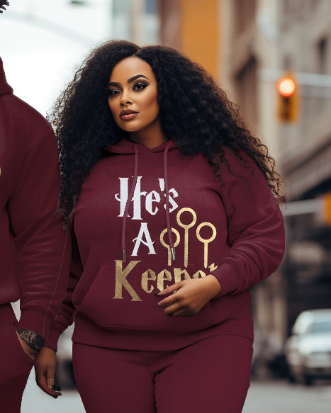 Big & Tall Hoodie Sweatpants Set for big men view 3