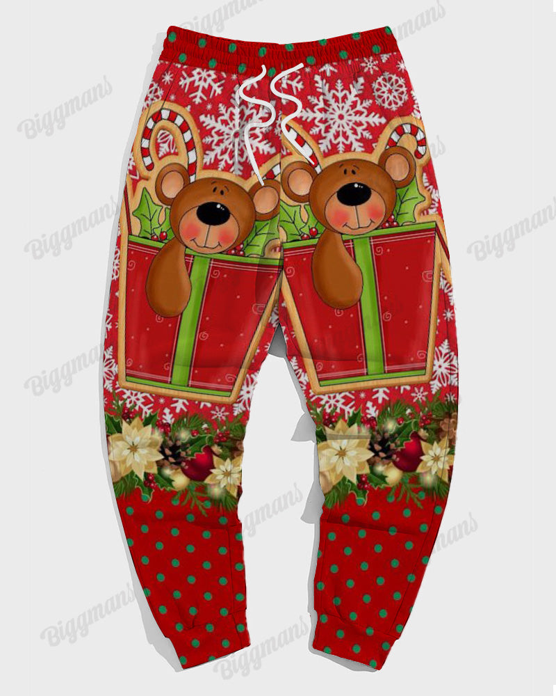 Big & Tall Graphic Hoodie Sweatpants Set for big men view 5