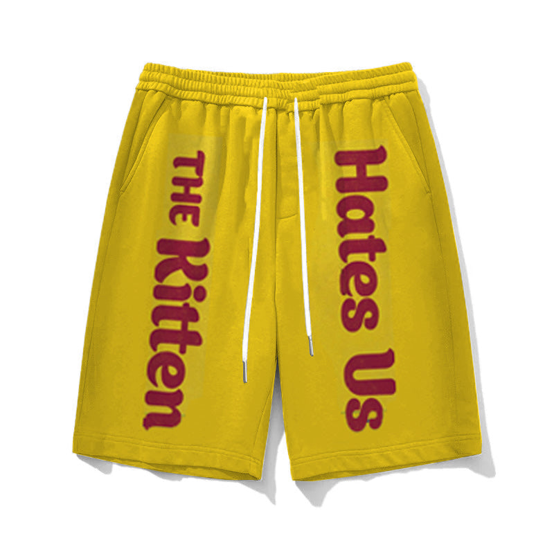 Big & Tall Hawaiian Athletic T-Shirt Shorts Set for big men view 3