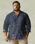 Big & Tall Graphic Long Sleeve Shirt for big men view 1