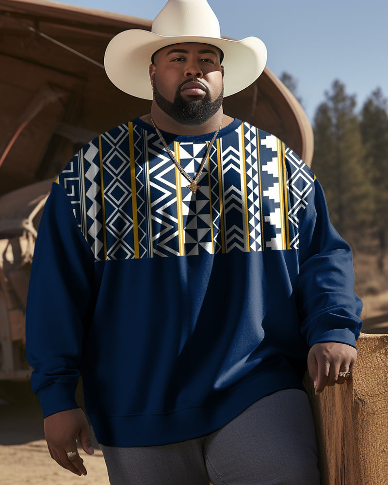 Big & Tall Western Colorblock Men's Clothing for big men