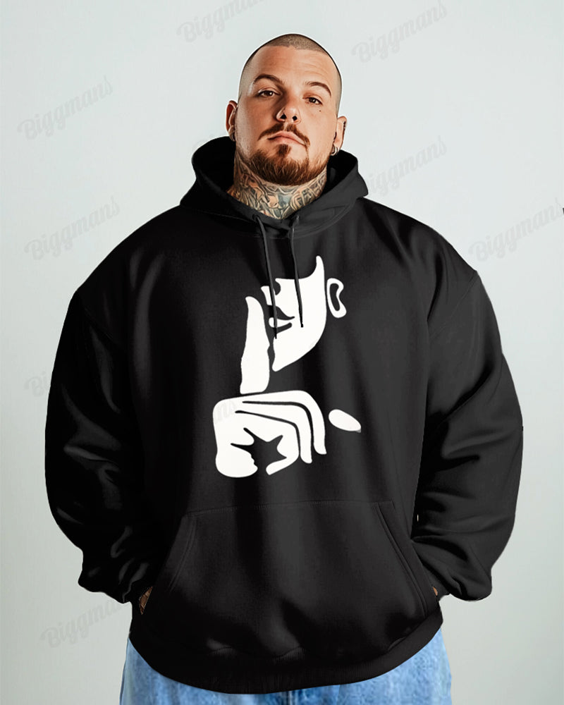 Big & Tall Geometric Hoodie for big men view 1