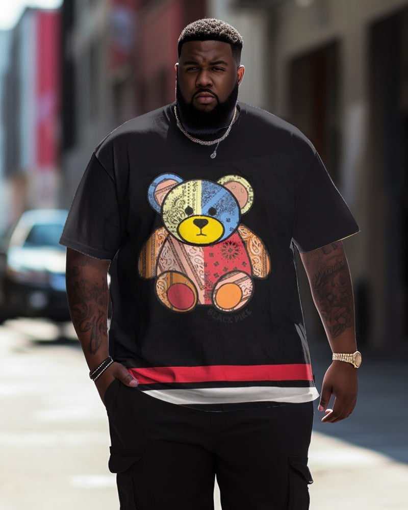 Big & Tall Graffiti Streetwear T-Shirt for big men