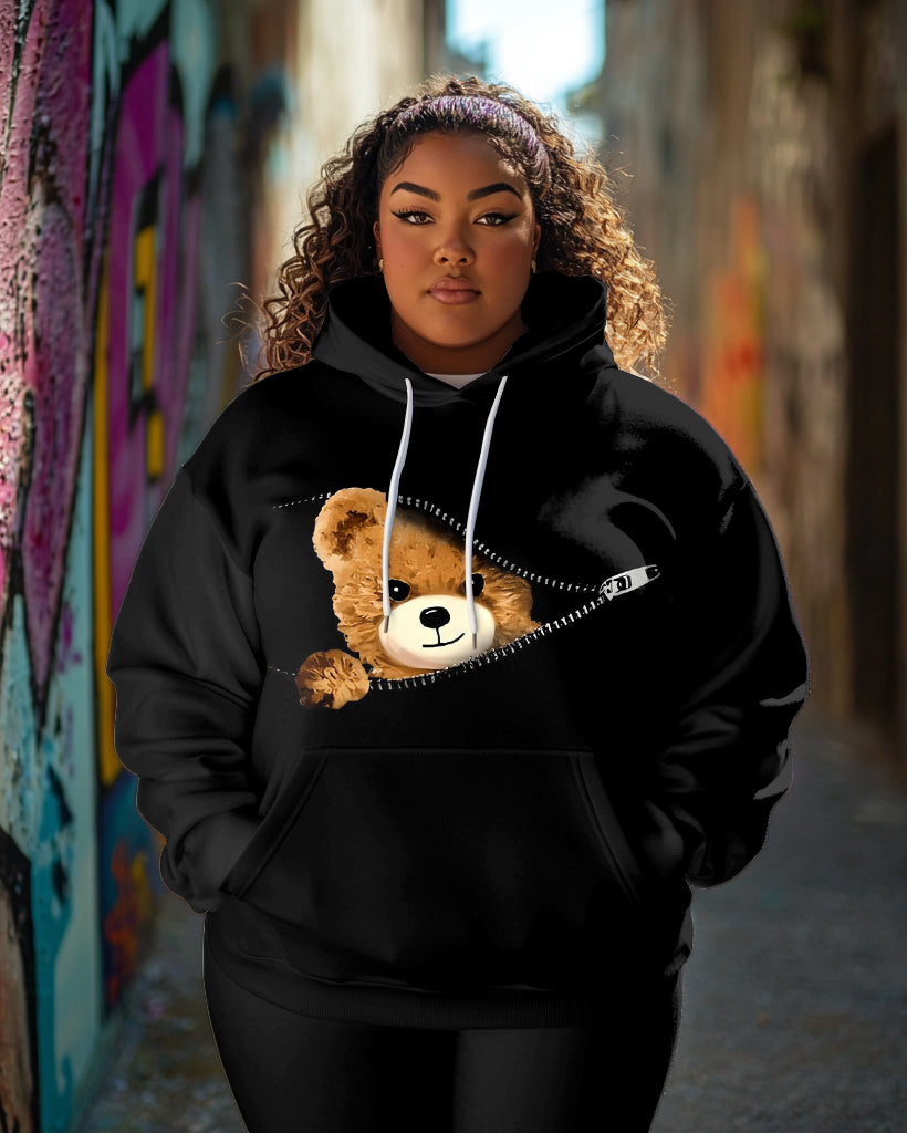 Big & Tall Brown Smiley Hoodie for big men