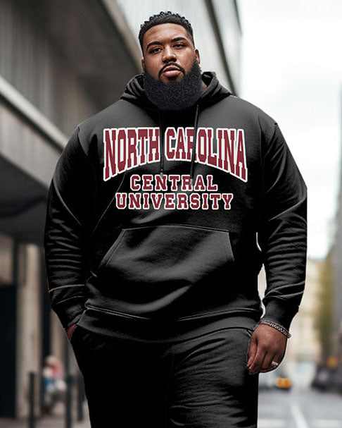 Big & Tall Graphic Hoodie Sweatpants Set for big men view 2