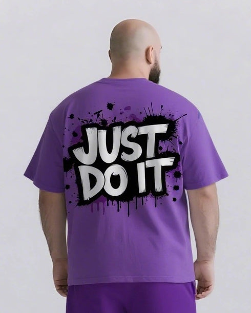Big & Tall Graphic Streetwear Two-piece Set for big men view 10