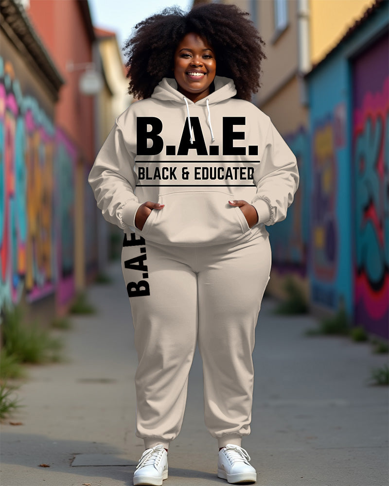 Big & Tall Graphic Hoodie Sweatpants Set for big men view 1