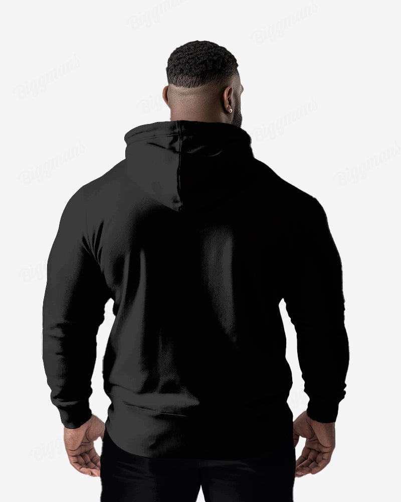 Big & Tall Athletic Streetwear Hoodie Sweatpants Set for big men view 6