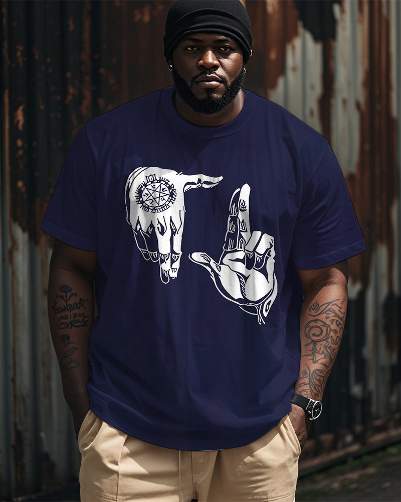 Big & Tall Graphic Streetwear T-Shirt for big men view 1