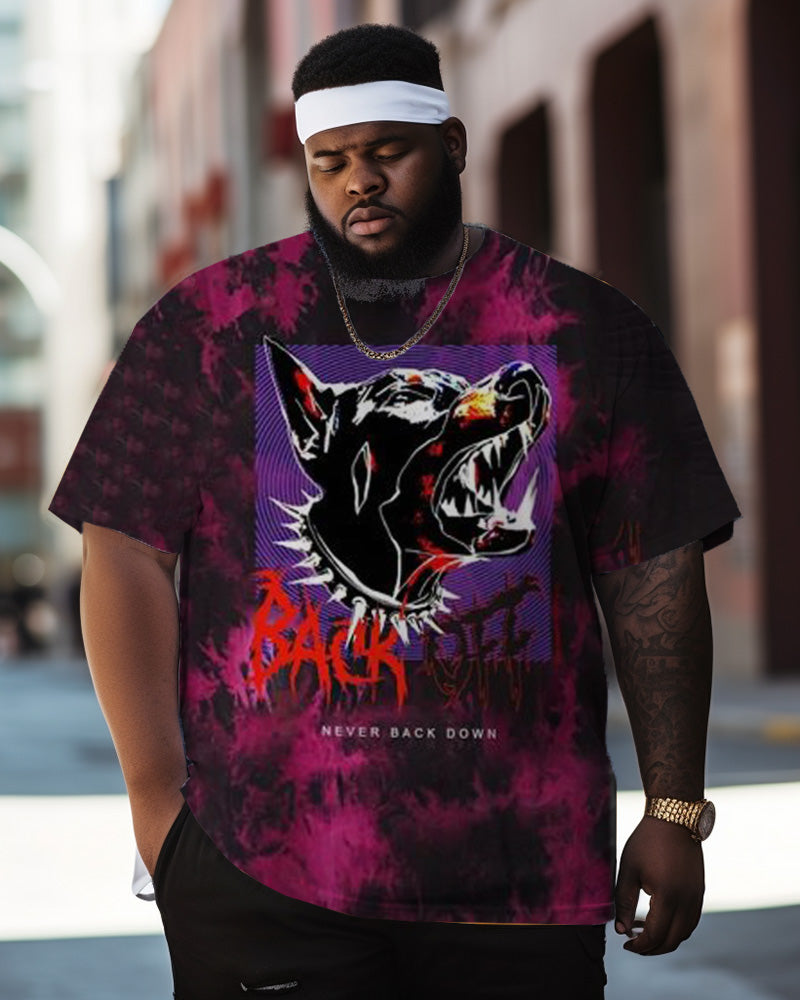 Big & Tall Graffiti Streetwear T-Shirt for big men