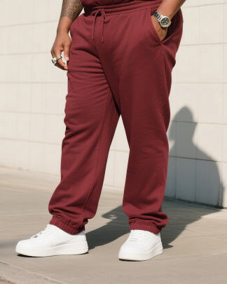 Big & Tall Patchwork Two-piece Set for big men view 3