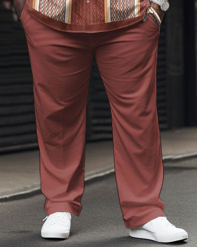 Big & Tall Striped Business Casual Jeans for big men view 3