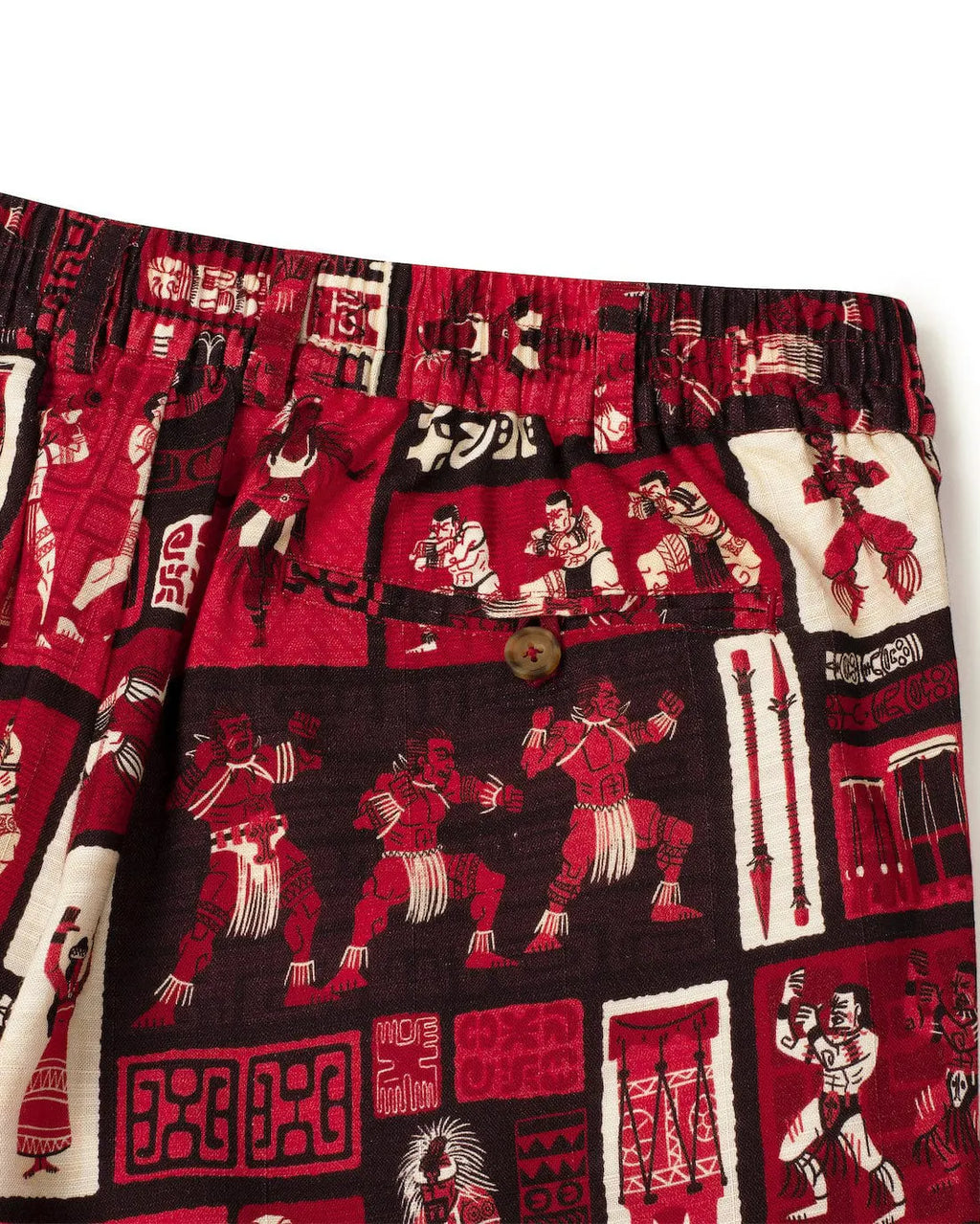 Big & Tall Hawaiian Tropical Colorblock Shorts for big men view 4
