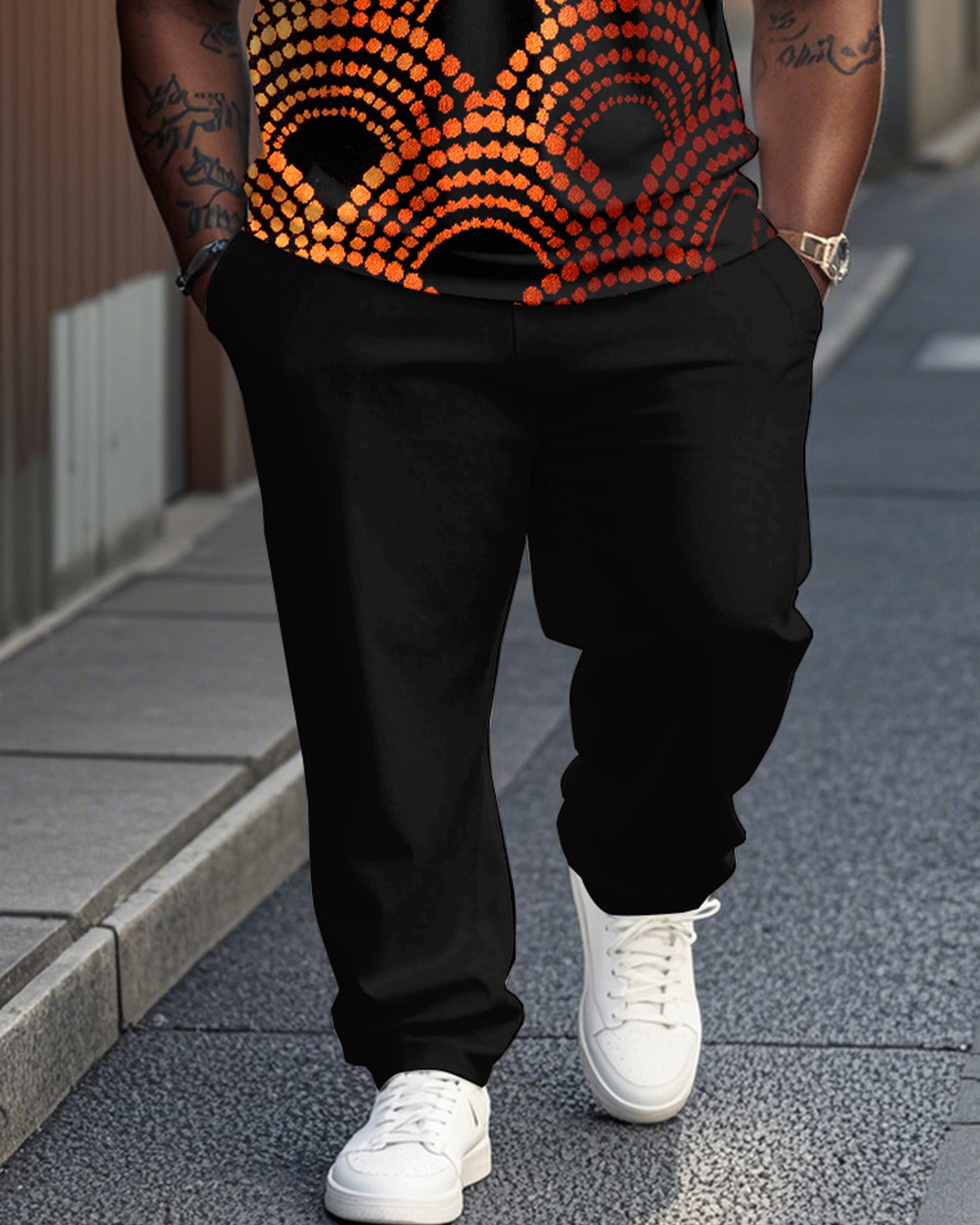 Big & Tall Black Business Casual Jeans for big men view 4