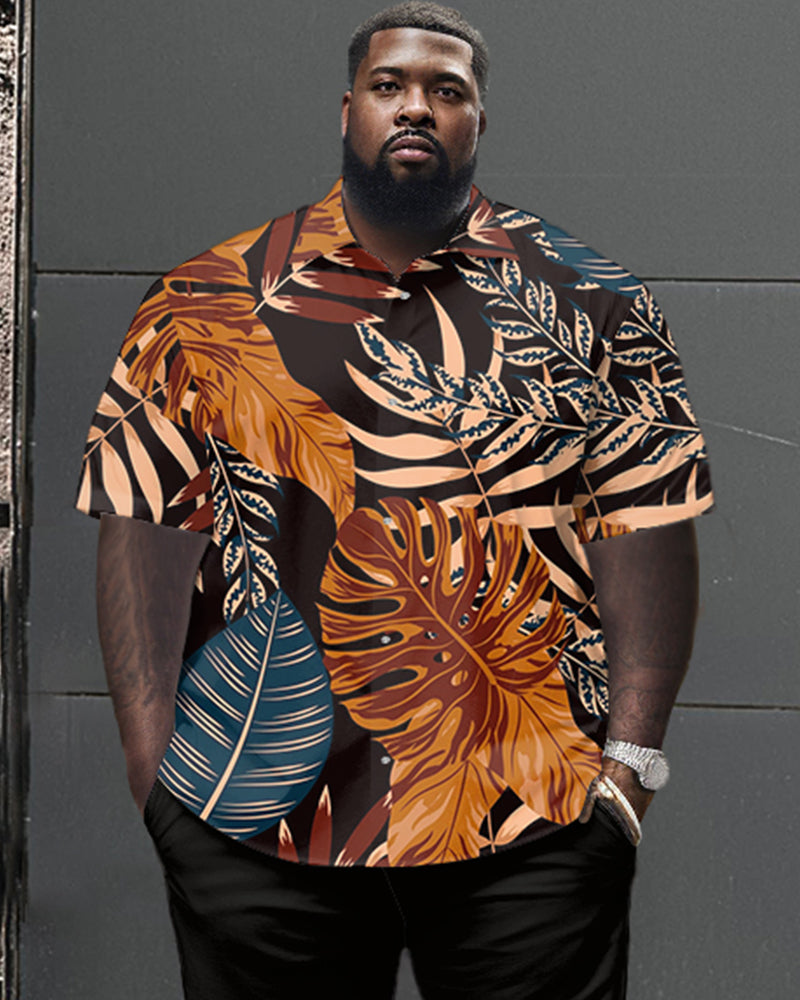 Big & Tall Graphic T-Shirt Pants Set for big men view 2