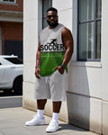 Big & Tall Graphic Athletic Two-piece Set for big men view 1