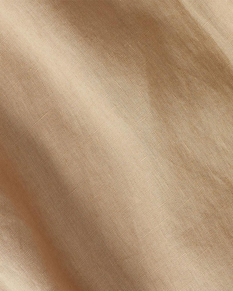 Big & Tall Khaki Solid Color Long Sleeve Shirt for big men view 2