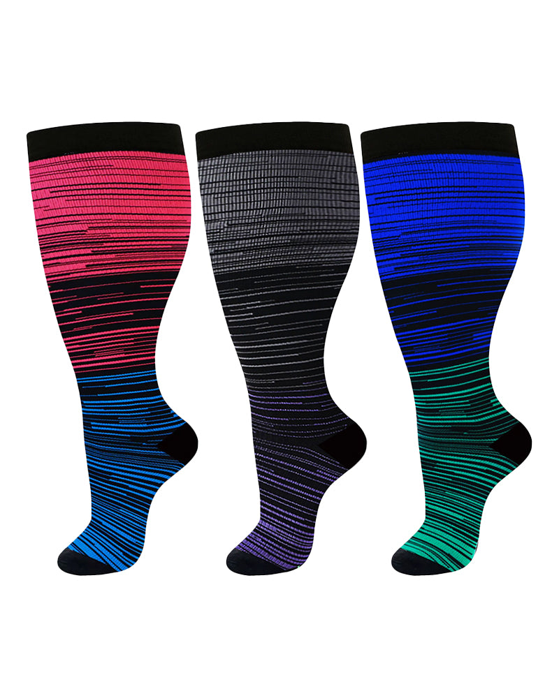 Big & Tall Gradient Striped Athletic Men's Clothing for big men view 4