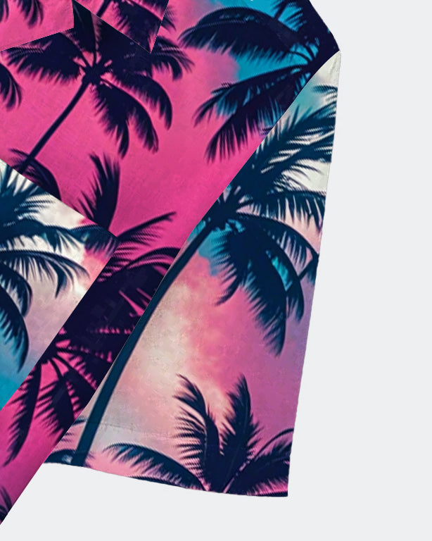 Big & Tall Hawaiian Graphic Short Sleeve Shirt for big men view 4