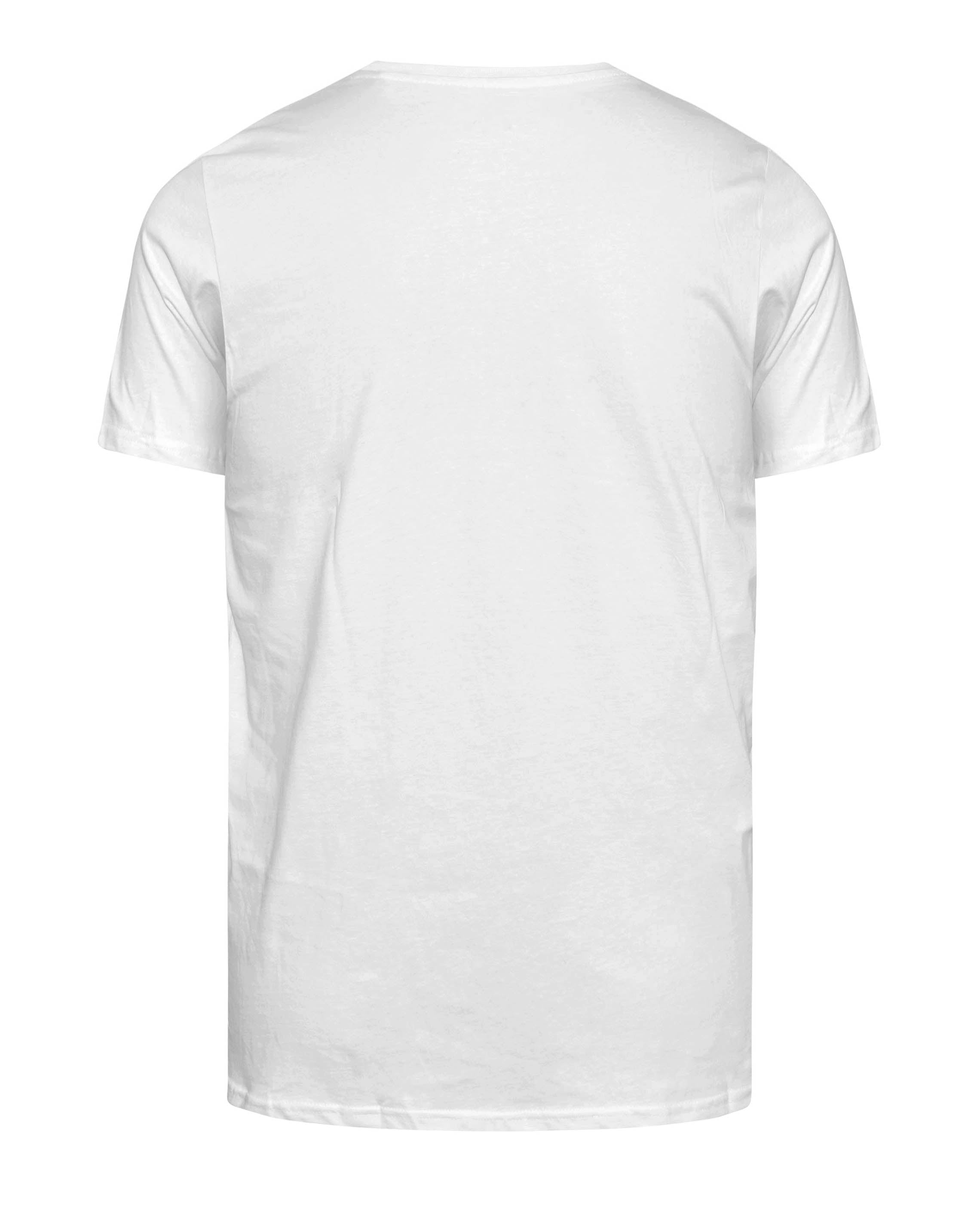 Big & Tall White Hawaiian Graphic T-Shirt for big men view 3