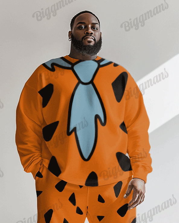 Big & Tall Streetwear Two-piece Set for big men view 2