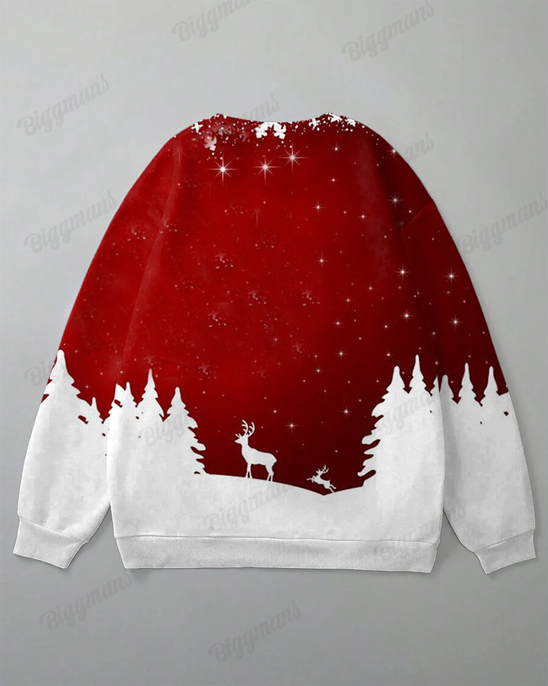 Big & Tall Red Graphic Hoodie for big men view 4