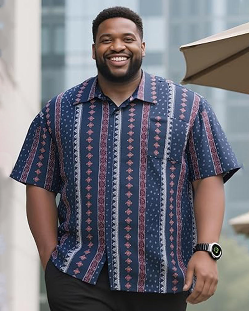 Big & Tall Hawaiian Short Sleeve Shirt for big men view 11