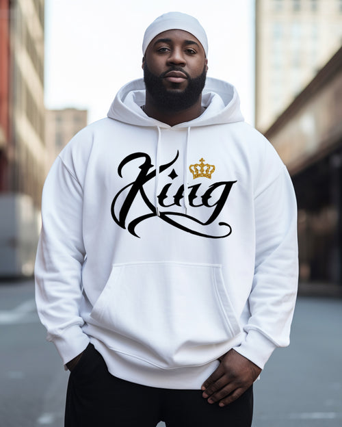 Big & Tall Graphic Streetwear Hoodie for big men