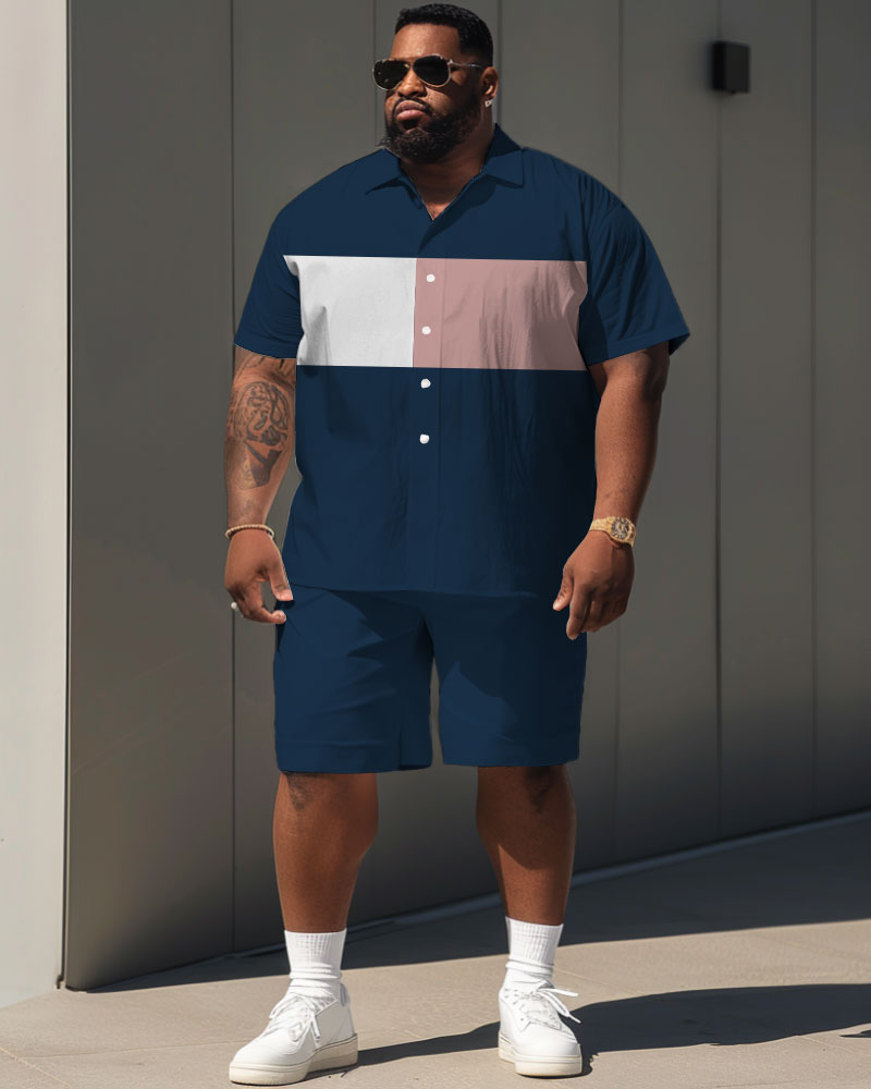 Big & Tall Colorblock Streetwear Jeans for big men view 1
