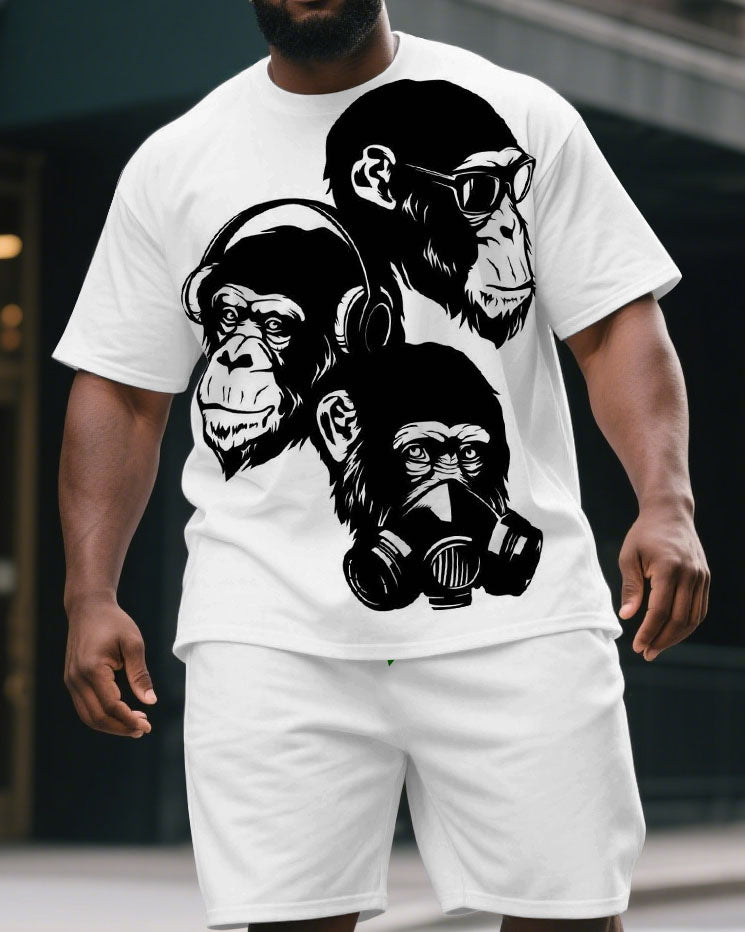 Big & Tall Graphic Two-piece Set for big men view 2