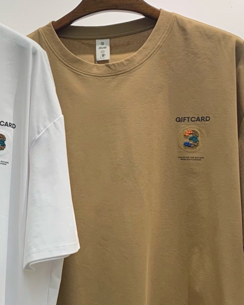 Big & Tall Solid Color Graphic Streetwear T-Shirt for big men view 7