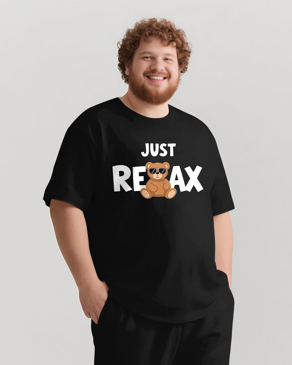 Big & Tall Streetwear Two-piece Set for big men view 7