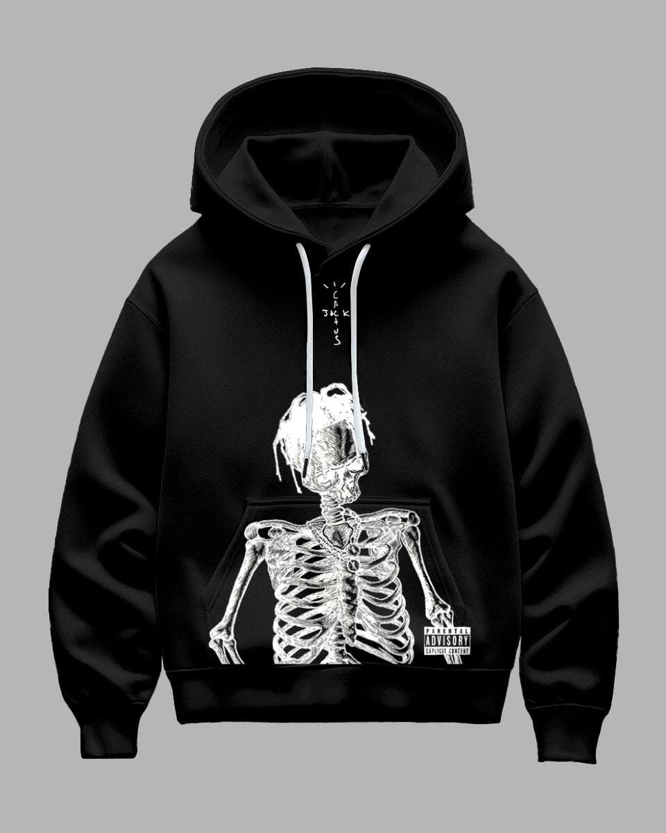 Big & Tall Black Graphic Hoodie for big men view 1