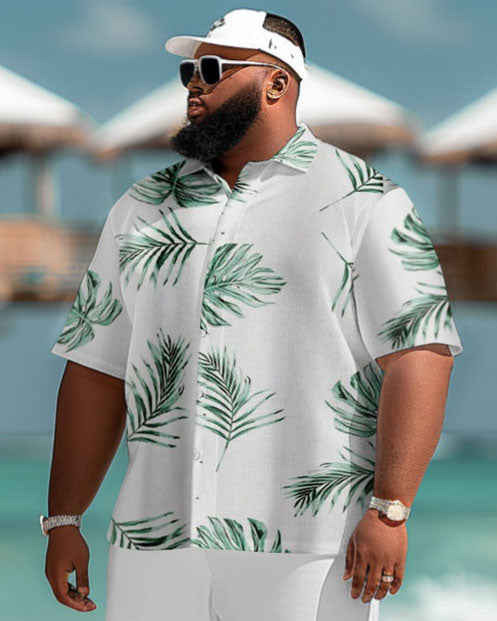 Big & Tall Hawaiian Tropical Graphic Jeans for big men view 3